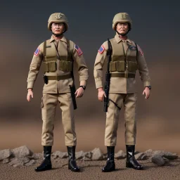 G.I. Joe doll soldier nylon Donald Trump, gun,boots, helmet, Trump facial detail,trump