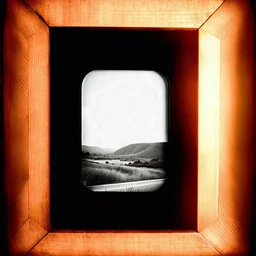 Daguerrotype frame old landscape odd creepy obsessive nostalgia weird