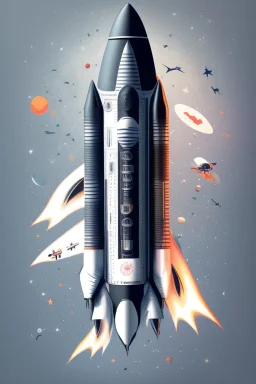 Space Rockets design, sophisticated, dominating design