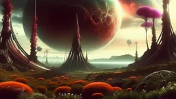 sci fi planet, mysterious, strange plants