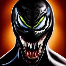 ultra detailed portrait of Venom (Topher Grace), extremely detailed digital painting, extremely detailed face,crystal clear eyes, in the style of robert e howard and pablo oliveira and Ken Kelley and Keith Parkinson ,mystical colors,perfectly centered image, perfect composition, rim light, beautiful lighting,8k, stunning scene, raytracing