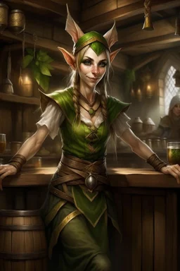 wood elf bartmaid