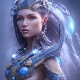 full body of beautiful blue na'vi princess, sci fi sexy, volumetric lighting, particals, intricate detail, realistic, close up