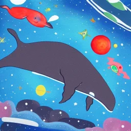  whale in outerspace