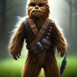 toddler chewbacca star wars, photorealistic, ultra detailed