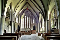 interior of medieval church