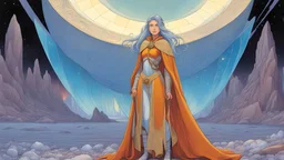 the heroine of the crystal kingdom, Moebius style