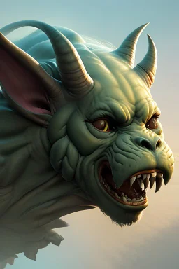 Ogre Manticore hybrid, highly detailed, art stations, concept art, smooth, unreal engine 5, god rays, ray tracing, RTX, lumen lighting, ultra detail, volumetric lighting, 3d, finely drawn, high definition, high resolution, gradient background