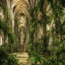 Jungle dans une cathédrale