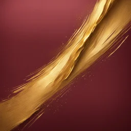 Hyper Realistic Golden-Texture on Maroon-brush-strokes-background