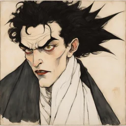 [scene in a village by Egon Schiele] The vampire lord's eyes flash with anger at your words, a low growl rumbling in his throat. He lunges forward, his movements blindingly fast, but you're ready. Your broadsword flashes out, the blessed blade leaving a trail of holy light in its wake.