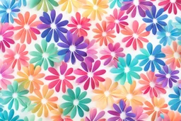 minimal clean thickpetal each petal has various colours creating nice fresh colour gradients pattern design