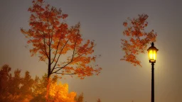 fall tree wonder Street light by Andrea del sarto