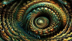 Fractal art. Spiral.