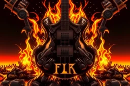 4k full details full lights firestarter logo emission musique metal non stop