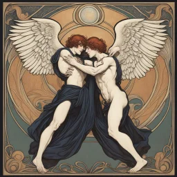 [Art Nouveau: new wave of british heavy metal] Jacob wrestling with angel