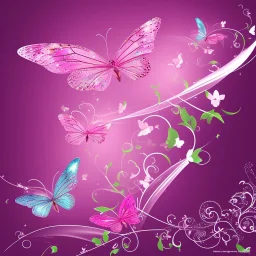 pink butterfly