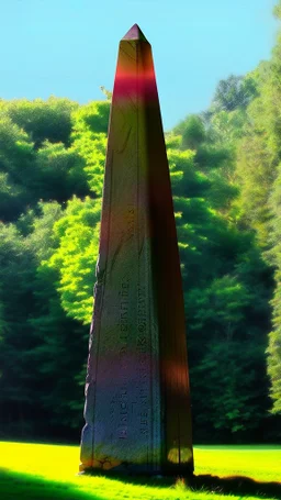 The majestic stone obelisk