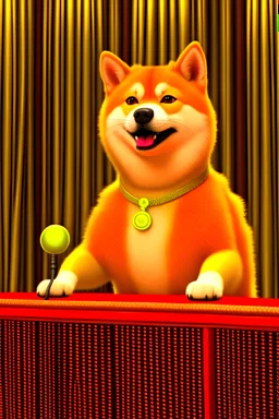 doge faisant un discours politique