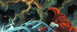 gokart mozart and bewildered looks beyond really powerful, fantasy illustration