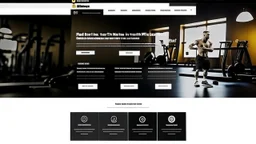 Design a user-friendly and visually appealing landing page for a gym website, prioritizing an intuitive user experience