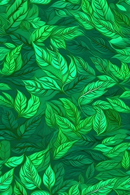 green leaves patern high res