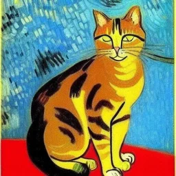 retrato de un gato por Vincent van Gogh