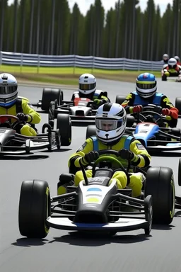 gokart champions close race