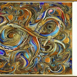 fantasy, digital art, scroll holder, metallic, massive, watercolour, large strokes, intricate design