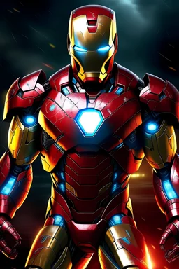 Iron man combination spiderman
