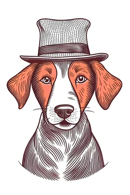 You can draw a dog with a hat.