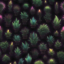 magical plants would look like if they could heal, glow