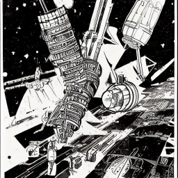 starships versus space monster in the cosmos by winsor mcCay and alex raymond