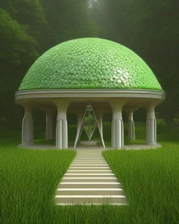 GREEN ARCHITECTURAL PAVILION EXPRESSING BALANCE