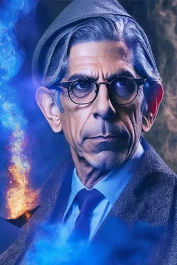 Detective John Munch as magic wizard like Gandalf