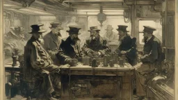 Engine room by Henri de Toulouse-Lautrec | monotype
