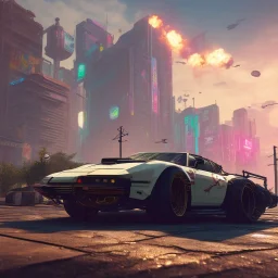 cyberpunk 2077 version of a M1 Abrams