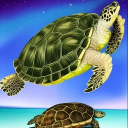 turtle and aurora