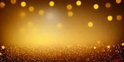 Festive abstract bokeh background - golden bokeh lights, beige - New Year, Anniversary, Wedding, banner