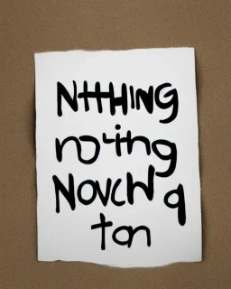 Nothing