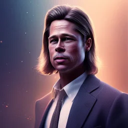 Mystery Brad pitt mask,Ambiance dramatique, art background, dramatic lighting, volumetric lighting, hyperrealisme, 8k, high quality, lot of details, fit within portrait