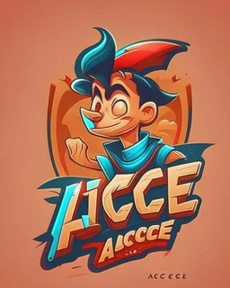 Cartoon movie logo design ace