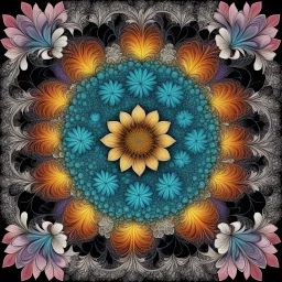 a flower and its Botanical expansion in fractal geometry