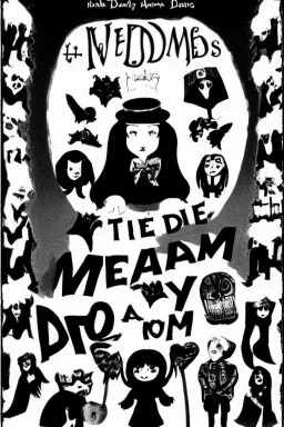 Wednesday Adams in dark room