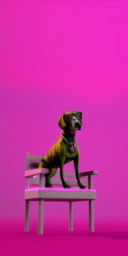 Snoop dogg, sitting. a chair. pink houses, pink sky, pink smoke, trees, outdoors. Groove street. 28mm