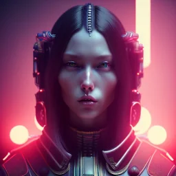 caucasian Woman, samurai, cyberpunk, neon, highly detailed, art stations, concept art, smooth, unreal engine 5, god rays, ray tracing, RTX, nanite polygons, lumen lighting, ultra detail, volumetric lighting, 3d, finely drawn, high definition, high resolution, gradient background