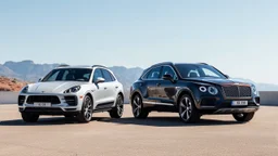 porsche macan and bentley bentayga,