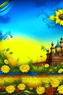 background image with ukrainian theme