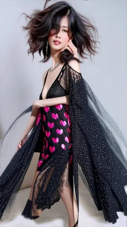 lady in fashion clothing sureal