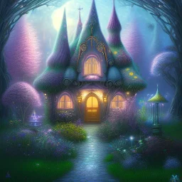 house of fairies like a dream within a dream within a dream pastel colors